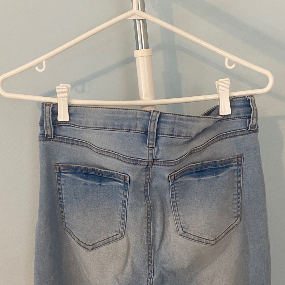 High Rise Light Blue Jeggings - Picture 5 of 7